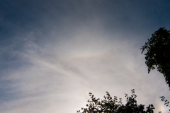 22° Ring und oberer Berührungsbogen um Sonne (7.8.2016)