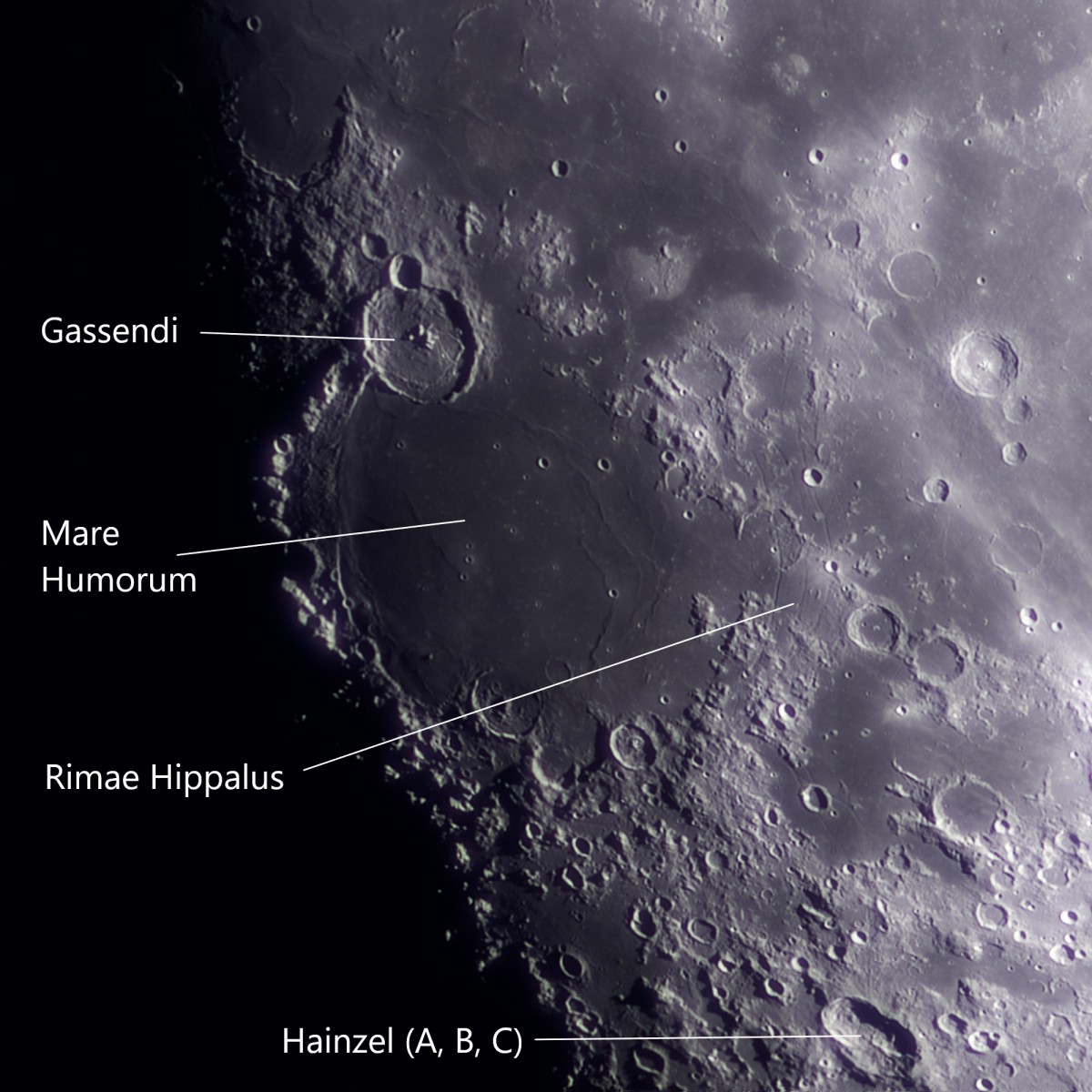 Detailaufnahme Mond mit ASI183Pro am 100/1500mm Refraktor