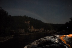 Mondregenbogen (Moonbow) an den Cumberland falls in Kentucky USA (17.7.2008)
