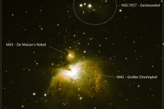 Deep Sky um den Großen Orionnebel M42