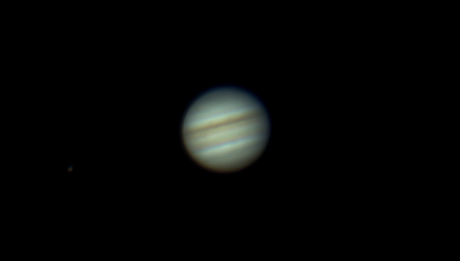 Jupiter am 28.10.2021  am  SC 9.25 (Kamera ASI 183 MC Pro)
