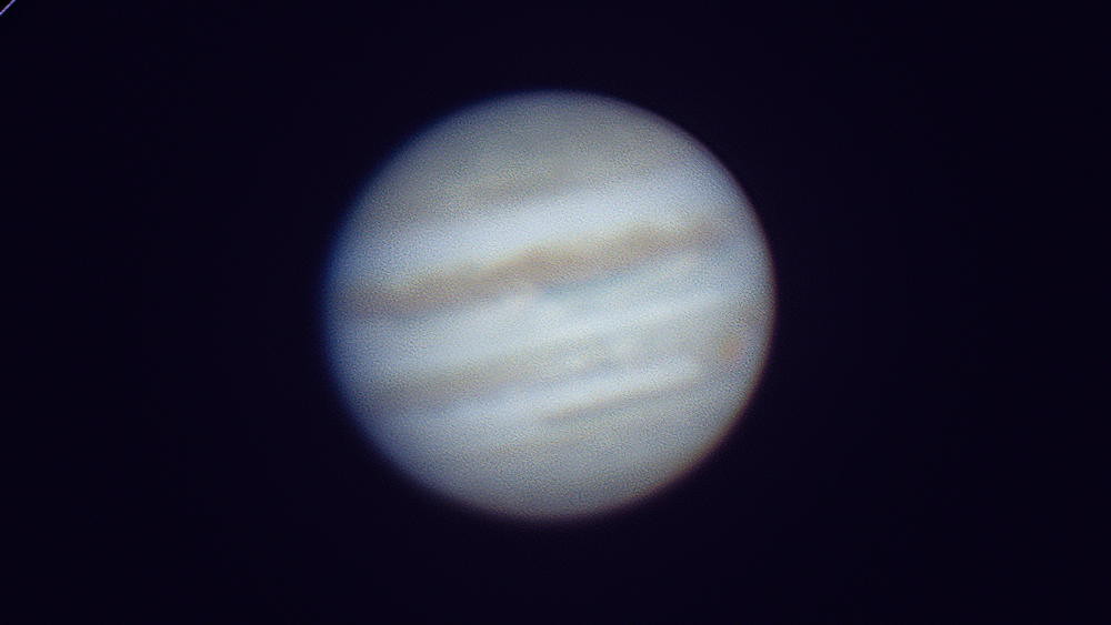 Jupiter am 8.1.2024  am  SC 9.25 (Kamera ASI 183 MC Pro)