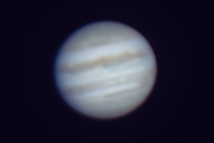 Jupiter am 8.1.2024  am  SC 9.25 (Kamera ASI 183 MC Pro)